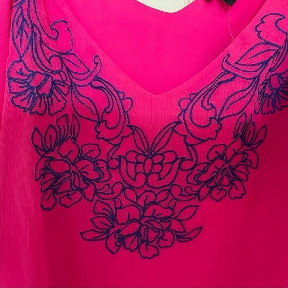 Torrid - NWT - Embroidered Cami - Bright Neon Pink - Picture 4 of 7